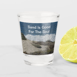 Verre A Shot Plage Lover Paysage côtier Océan Beachcomber