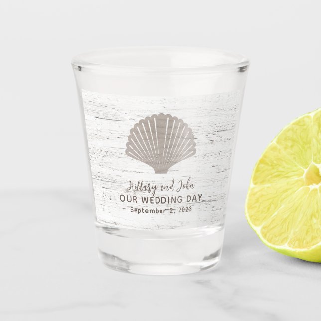 Verre A Shot Plage Mariage à thème grain (Devant)
