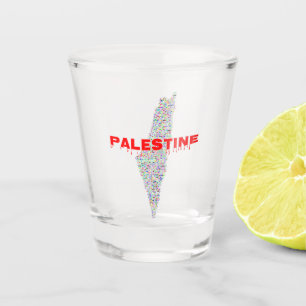 Verre A Shot Plan de la Palestine du Canada Palestine libre