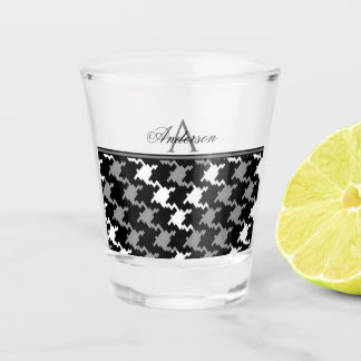 Verre A Shot Plat gris noir