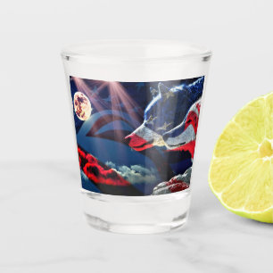 Verre A Shot Pleine lune Wolf Wolf