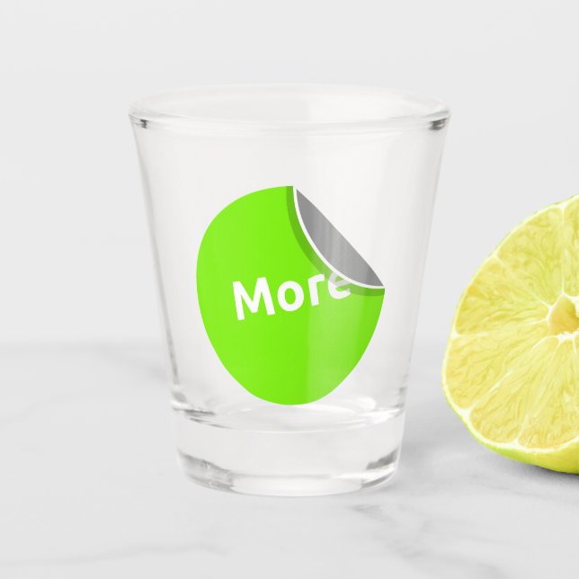Verre A Shot Plus de Vecteur Vecteur Style Sticker (Devant)