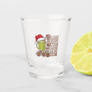 Verre A Shot Plus susceptible de boire du Matcha et de regarder
