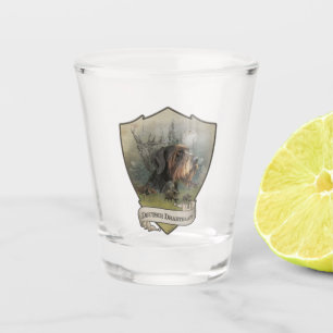 Verre A Shot Pointeur À poils durs allemand, Chasse au sanglier