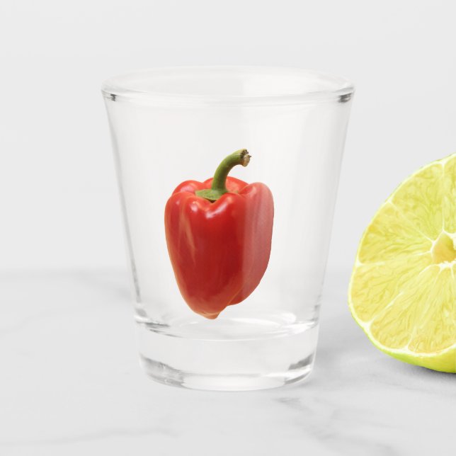 Verre A Shot Poivre rouge lustre (Devant)