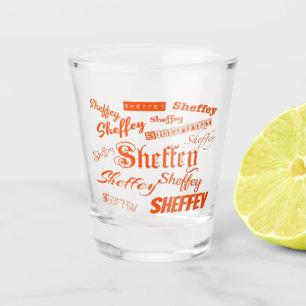 Verre A Shot Polices orange Sheffey - 9569