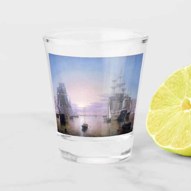 Verre A Shot Port de Boston 1850 (Devant)