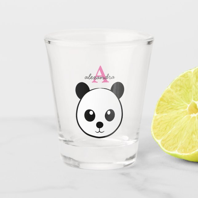 Verre A Shot Porte-panda coutume Monogramme (Devant)