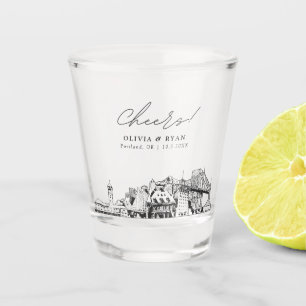 Verre A Shot Portland Wedding Favor Cheers Shot Glass