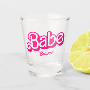 Verre A Shot Poupée rose fantaisie et fabuleuse fête de bachelo