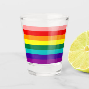 Verre A Shot Premier drapeau Rainbow Pride