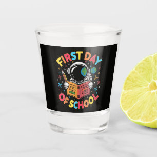Verre A Shot Premier jour d'école Astronaute Espace Retour à l'
