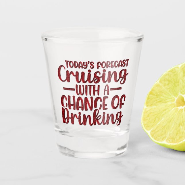 Verre A Shot Prévision Aujourd'Hui Avec Une Chance De Boire (Devant)