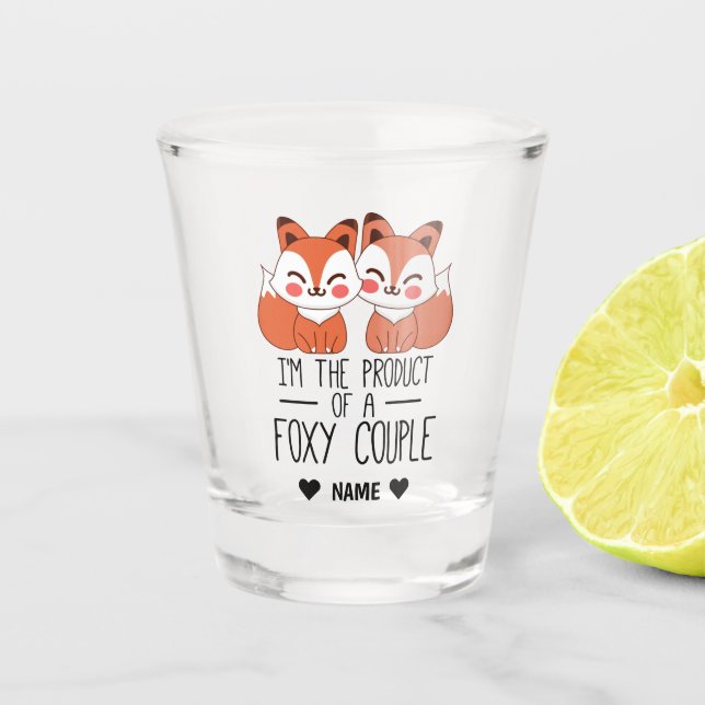 Verre A Shot Produit d'un couple Foxy (Devant)