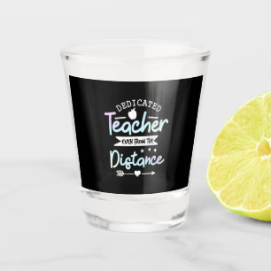 Verre A Shot Professeur Cadeaux Distance de l'enseignant dédi