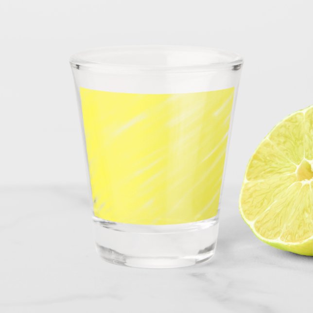 Verre A Shot publicité jaune pastel personnalisée de couleur un (Devant)
