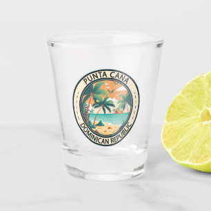 Verre A Shot Punta Cana République Dominicaine Badge de case