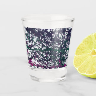 Verre A Shot Purple, Green, Pink, Marble Artwork