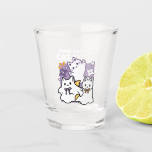 Verre A Shot Purr-anormal Cat-tivity - Halloween Cat Design