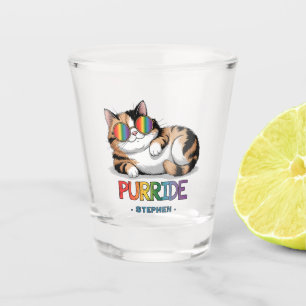 Verre A Shot Purride - Pride de chats Cool LGBTQ