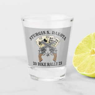 Verre A Shot Rallye Vélo Sturgis 2023 Armes Croisées