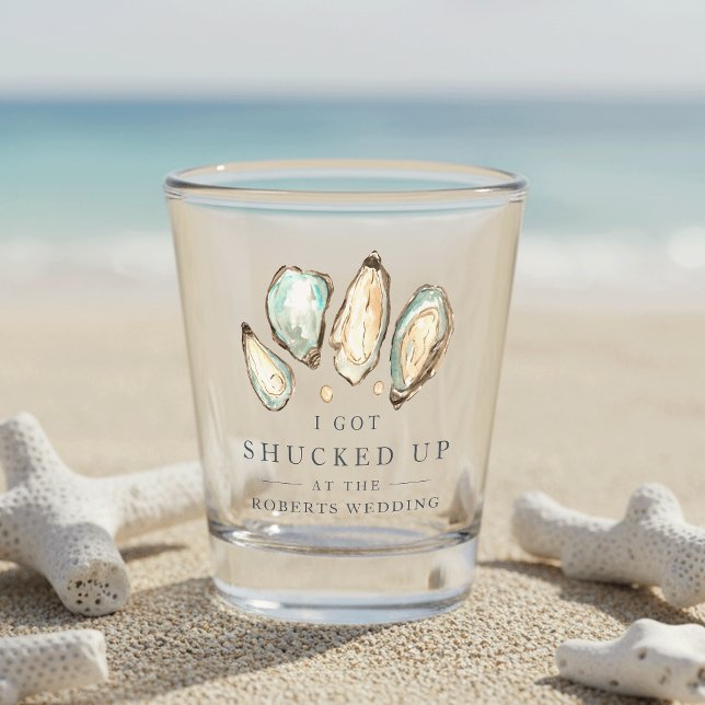 Verre A Shot Rasé | Mariage de l'huître côtière (Créateur téléchargé)