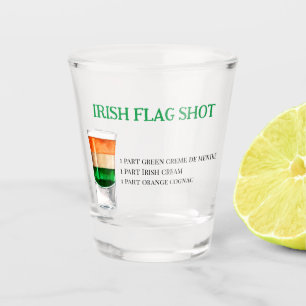 Verre A Shot Recette de tir du drapeau irlandais pour les parti