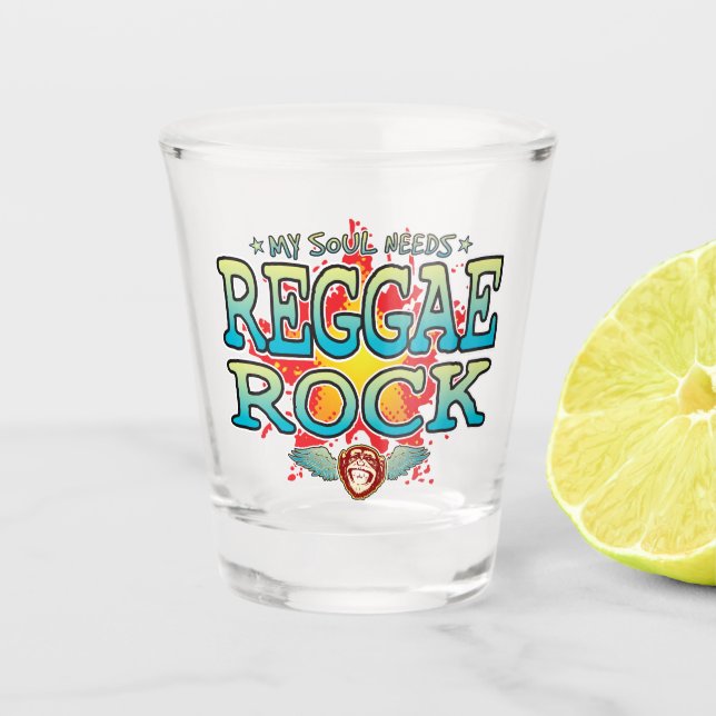 Verre A Shot Reggae Rock Soul Shot Glass (Devant)