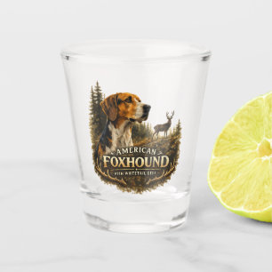 Verre A Shot Renard américain avec Cerf de Virginie