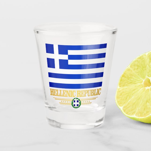 Verre A Shot République hellénique (Grèce) (Devant)