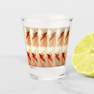 Verre A Shot Retro Bird Art Flying Kingfish