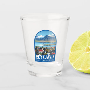 Verre A Shot Reykjavík Islande Travel Art Vintage
