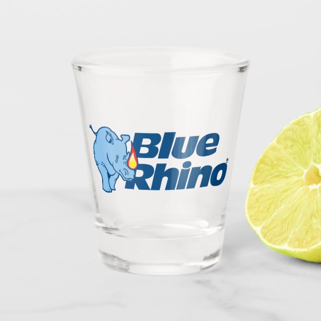 Verre A Shot Rhino bleu (Devant)