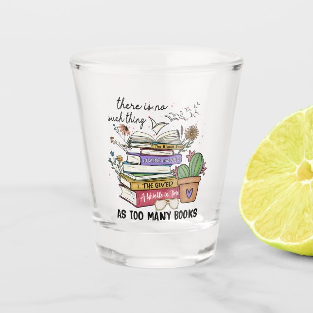 Verre A Shot Rien De Trop De Livres (Devant)