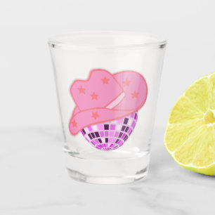 Verre A Shot Rodéo de cowgirl rose moderne Casquette Disco Rodé
