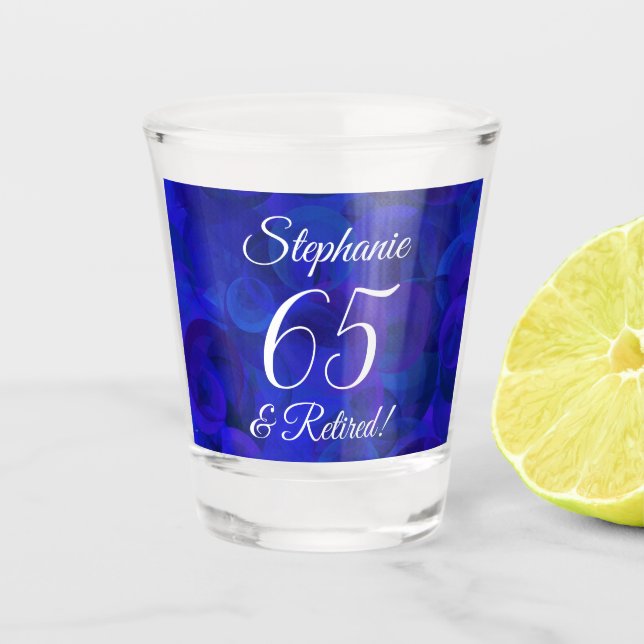 Verre A Shot Royal Blue 65 et retraite (Devant)