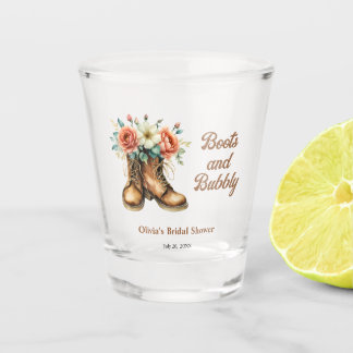 Verre A Shot Rustic Boots and Bubbly Western Bridal Shower 