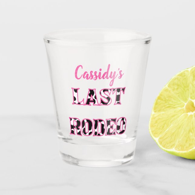 Verre A Shot Sa Dernière soirée de bachelorette Rodeo Disco (Devant)