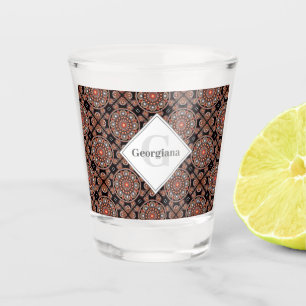 Verre A Shot Safari personnalisé Sunset Bohème Mandala Tiles