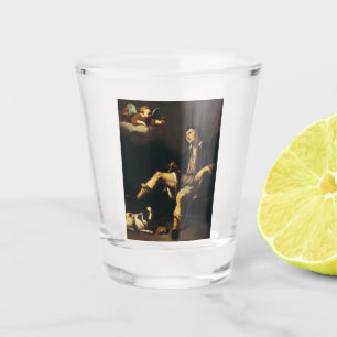 Verre A Shot Saint Roch et l'Ange par Guy François