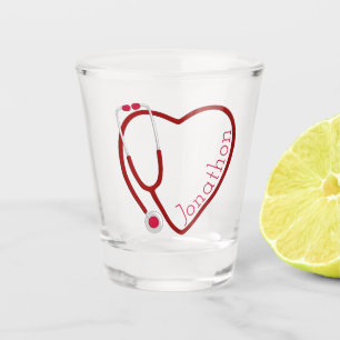 Verre A Shot Saint-Valentin-Saint-Valentin de Stethoscope