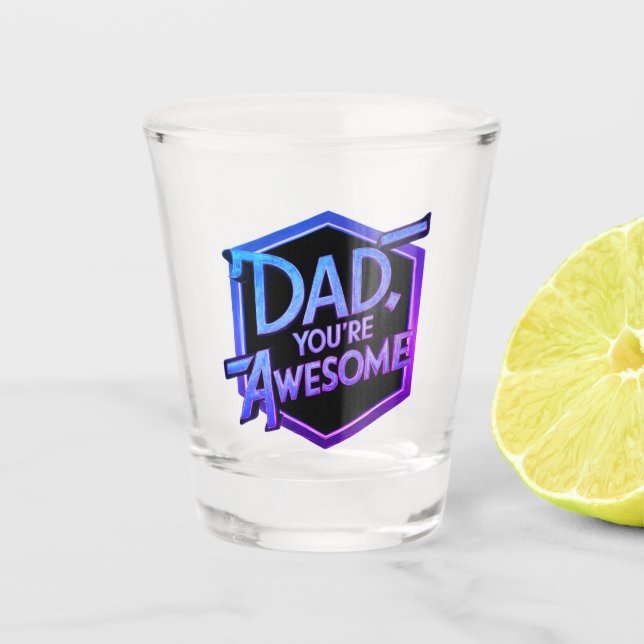 Verre A Shot Salut à papa : Fête des pères Edition spéciale (Devant)