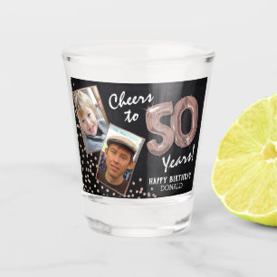 Verre A Shot Salutations aux années 50e anniversaire 2 Photo