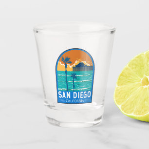 Verre A Shot San Diego California Travel Art Vintage