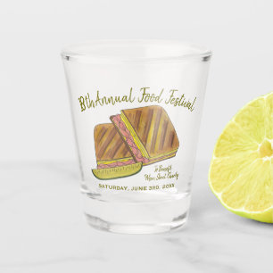 Verre A Shot Sandwich Cubain Ham Porc Fromage Suisse Festival a