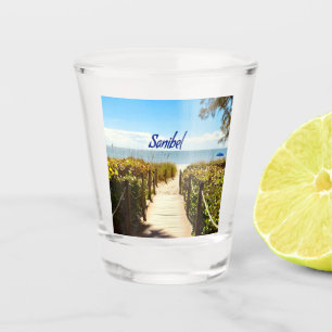 Verre A Shot Sanibel Island Floride Plage Océan
