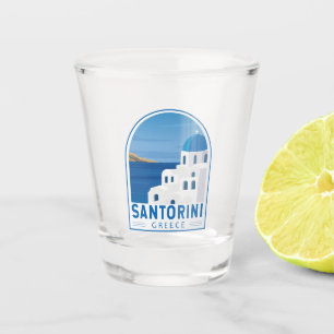 Verre A Shot Santorin Grèce Vintage rétro