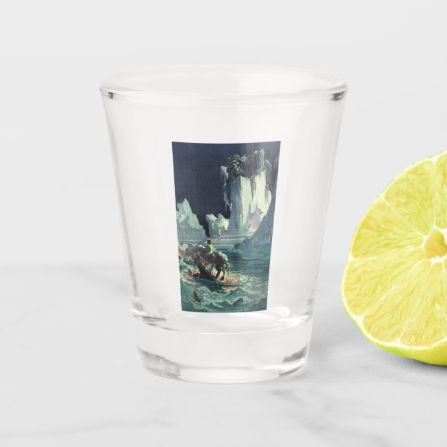 Verre A Shot Sargasso Sea Grim Reaper & Sinking du Titanic (Devant)