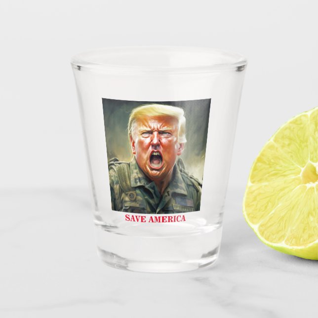 Verre A Shot Save America with Trump - United We Stand (Devant)