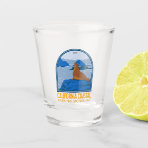 Verre A Shot Sceau du port du monument national de Californie C